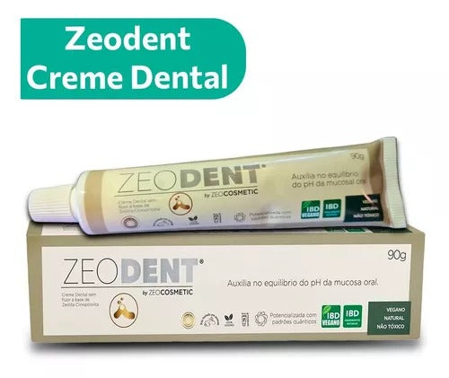 Creme Dental Zeólita Zeodent 90 Gr - Sem Flúor